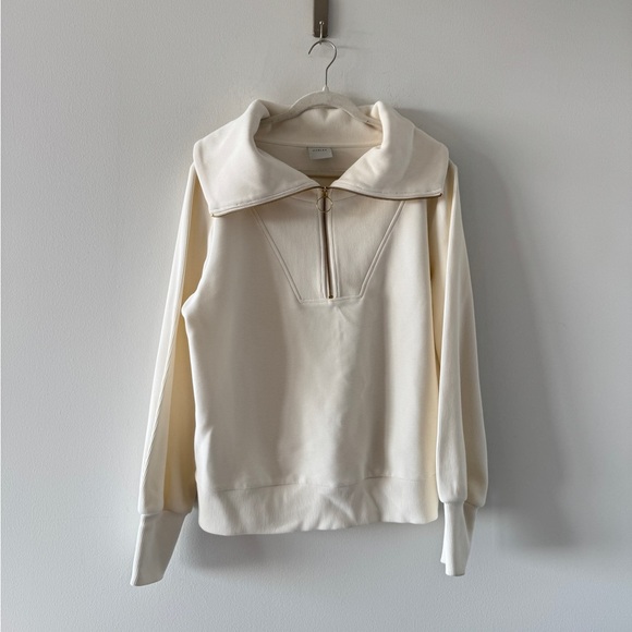 VARLEY Vine Half Zip Ivory Pullover L - Picture 2 of 7